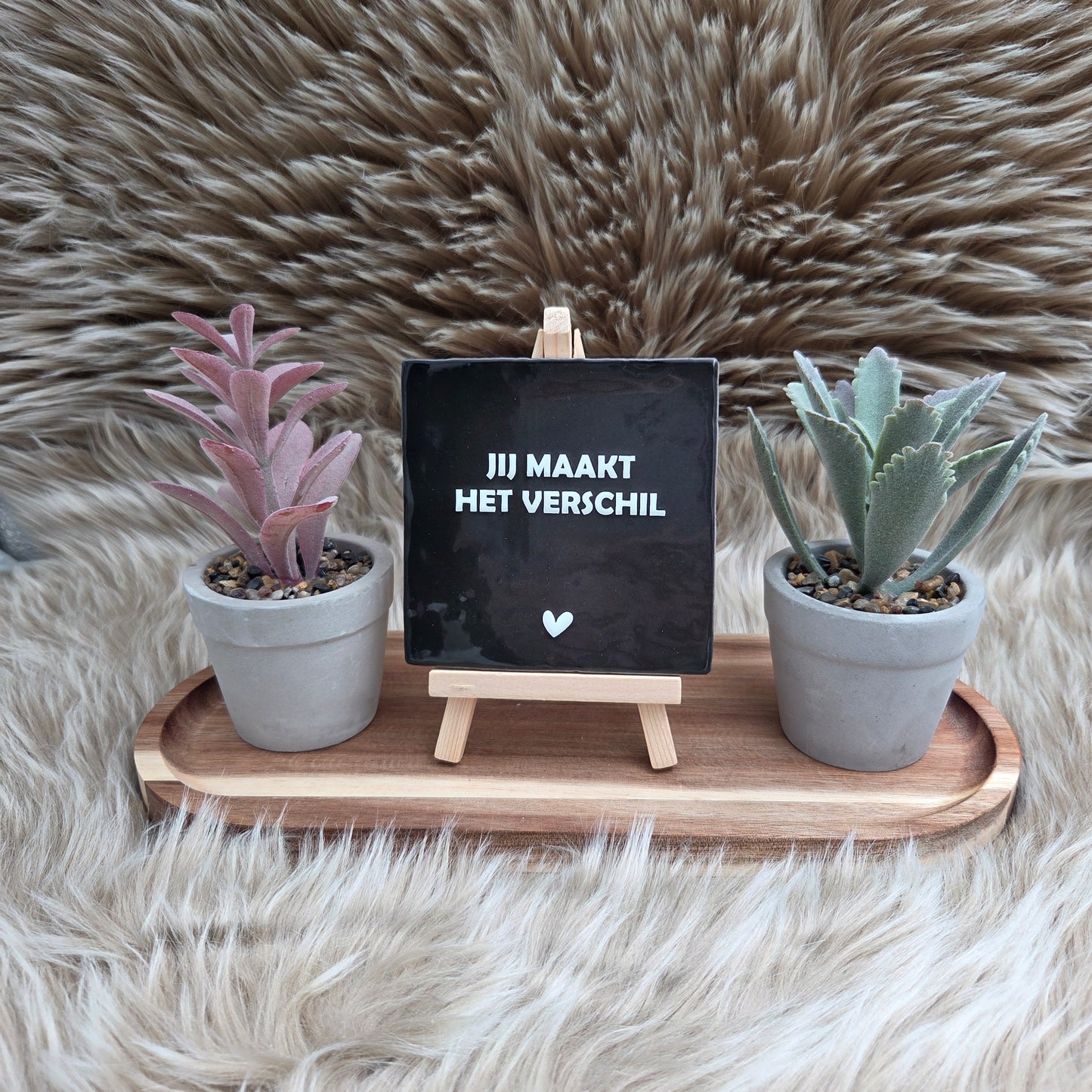 Robuust Spreuktegeltje – Jij Maakt het Verschil