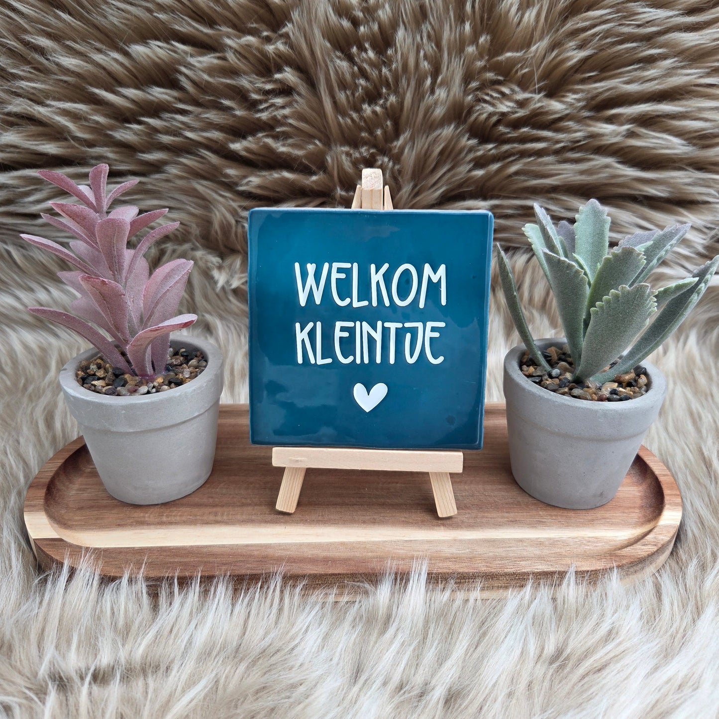 Robuust Geboorte Tegeltje – Welkom Kleintje