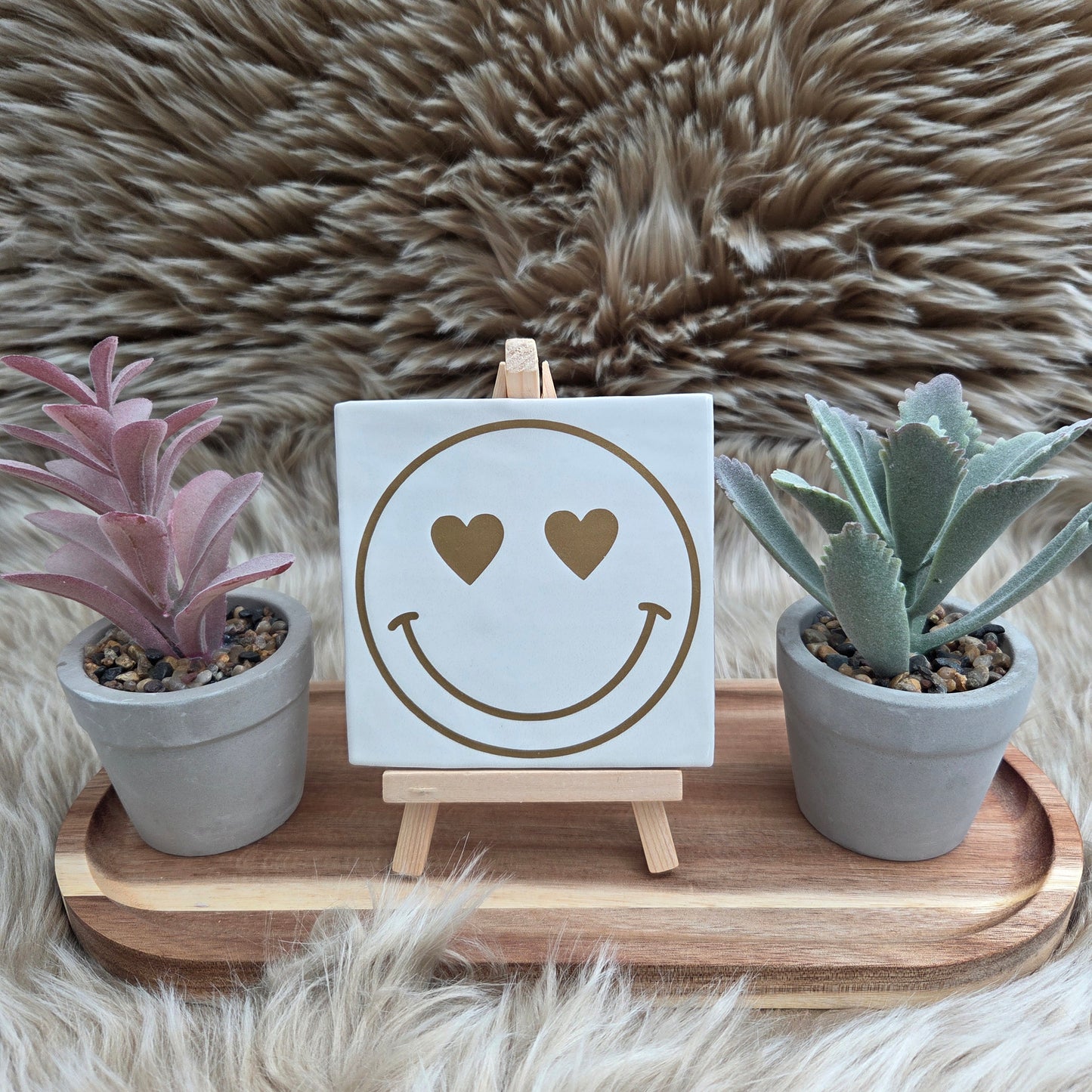 Robuust wenstegeltje met Smiley