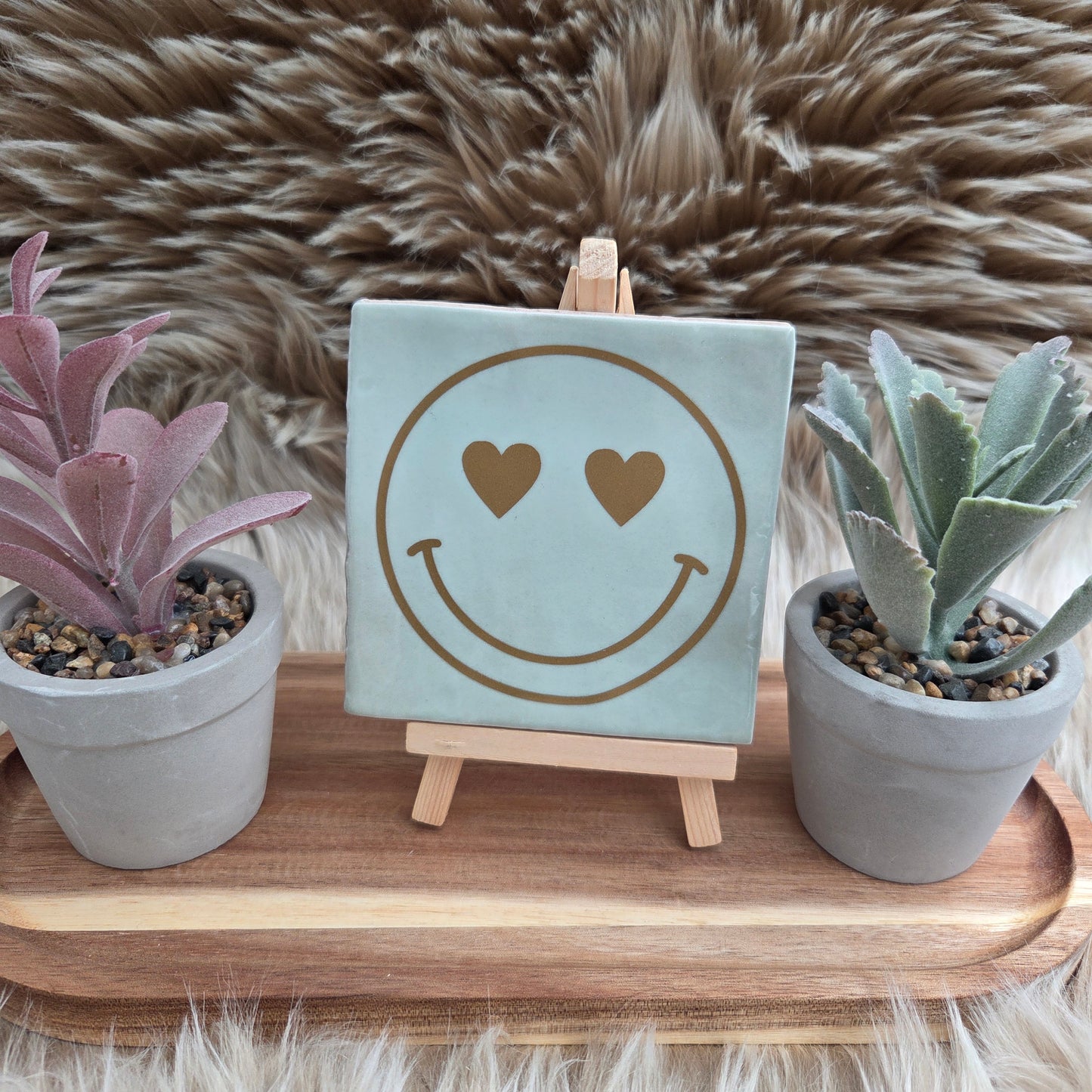 Robuust wenstegeltje met Smiley