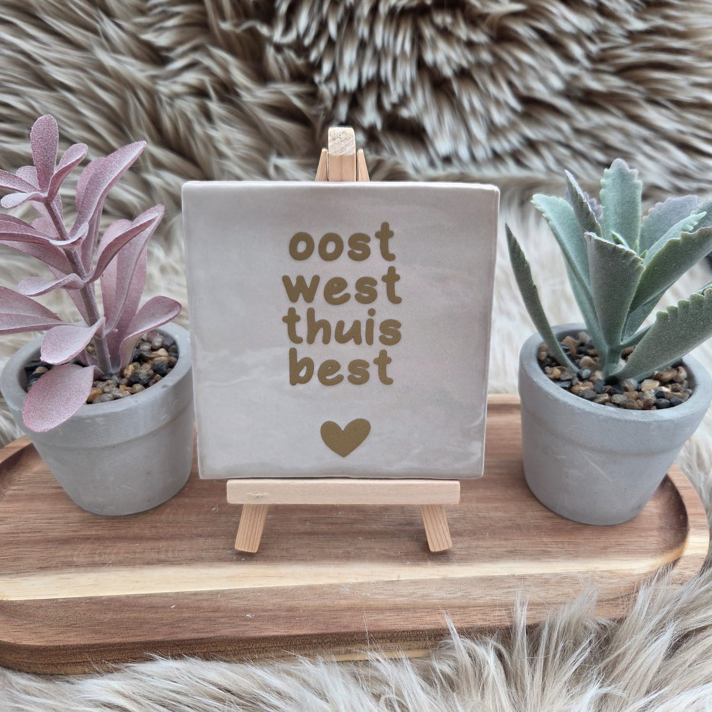 Robuust wenstegeltje: Oost West Thuis Best
