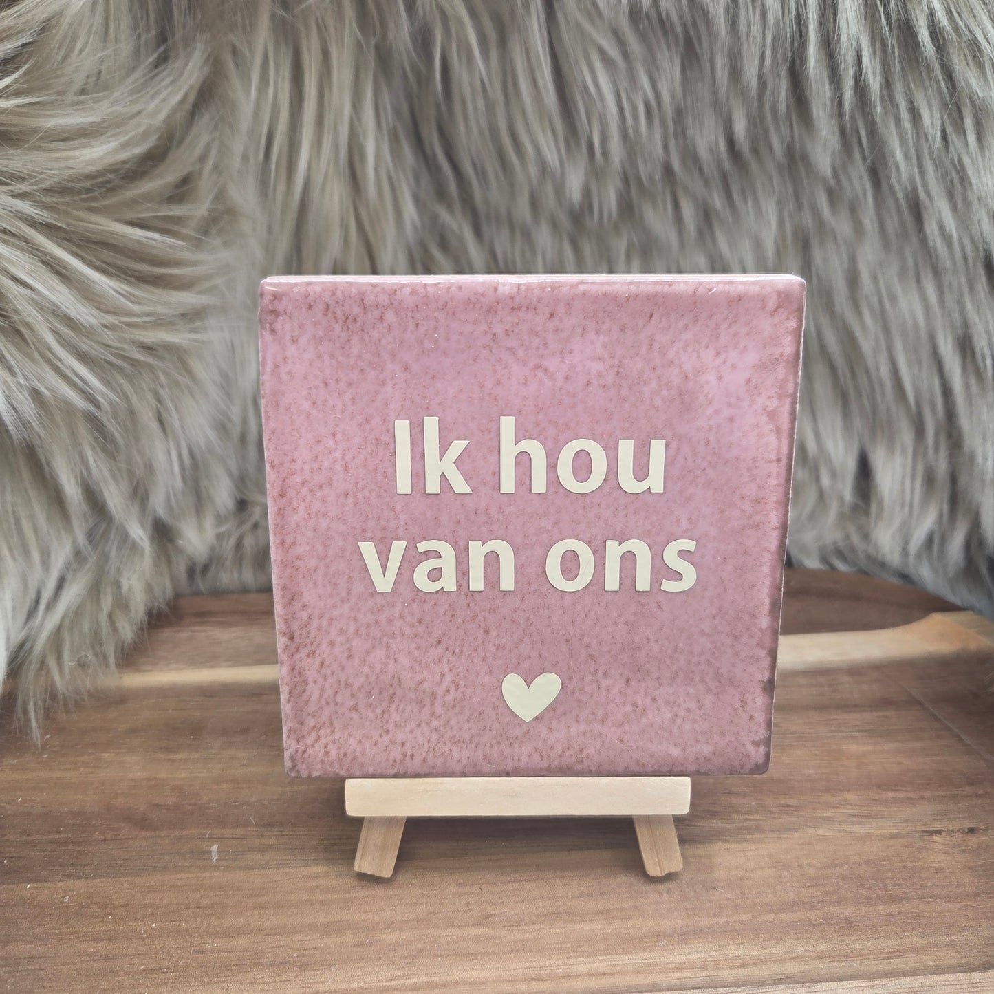 Robuust wenstegeltje: Ik hou van ons