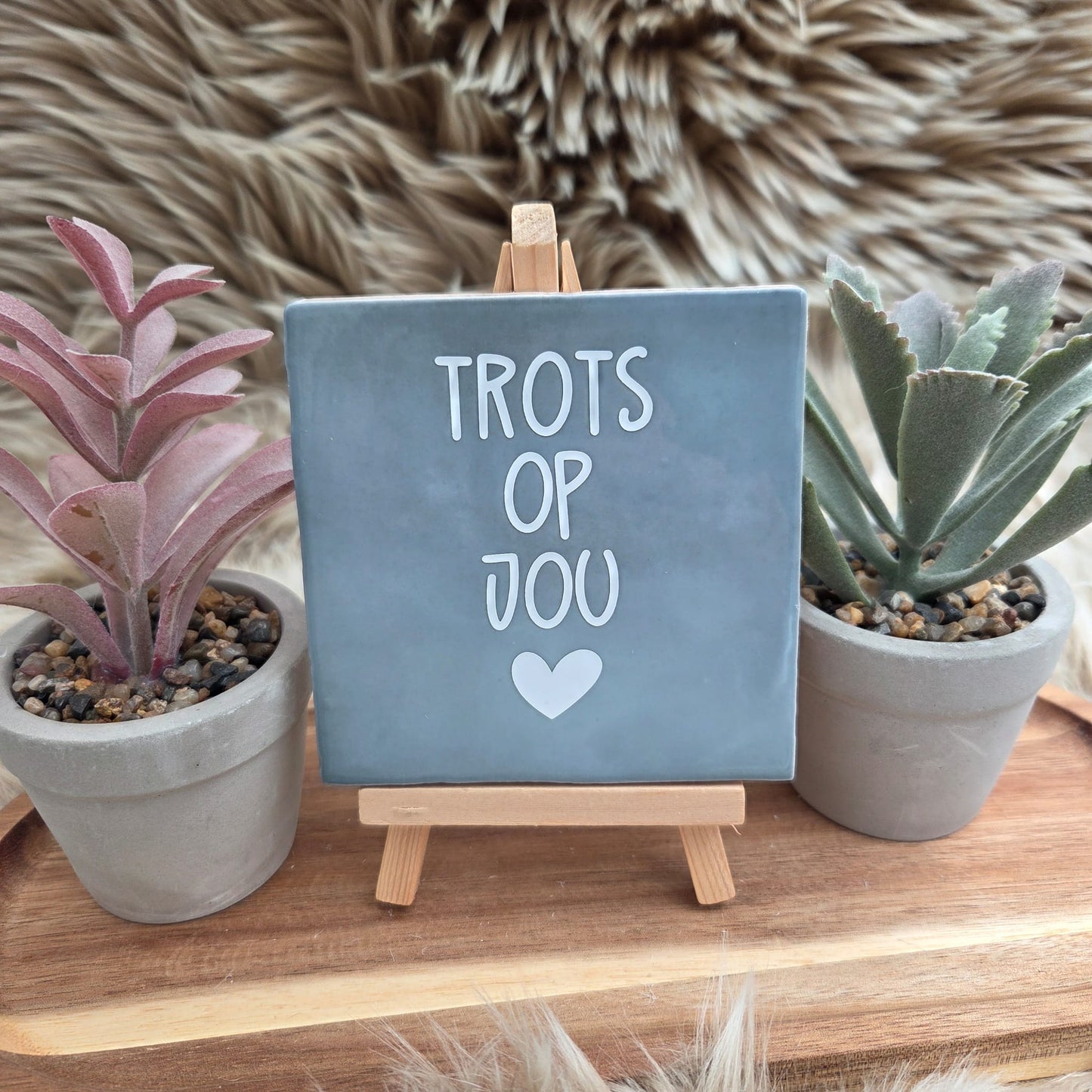 Robuust wenstegeltje: Trots op jou