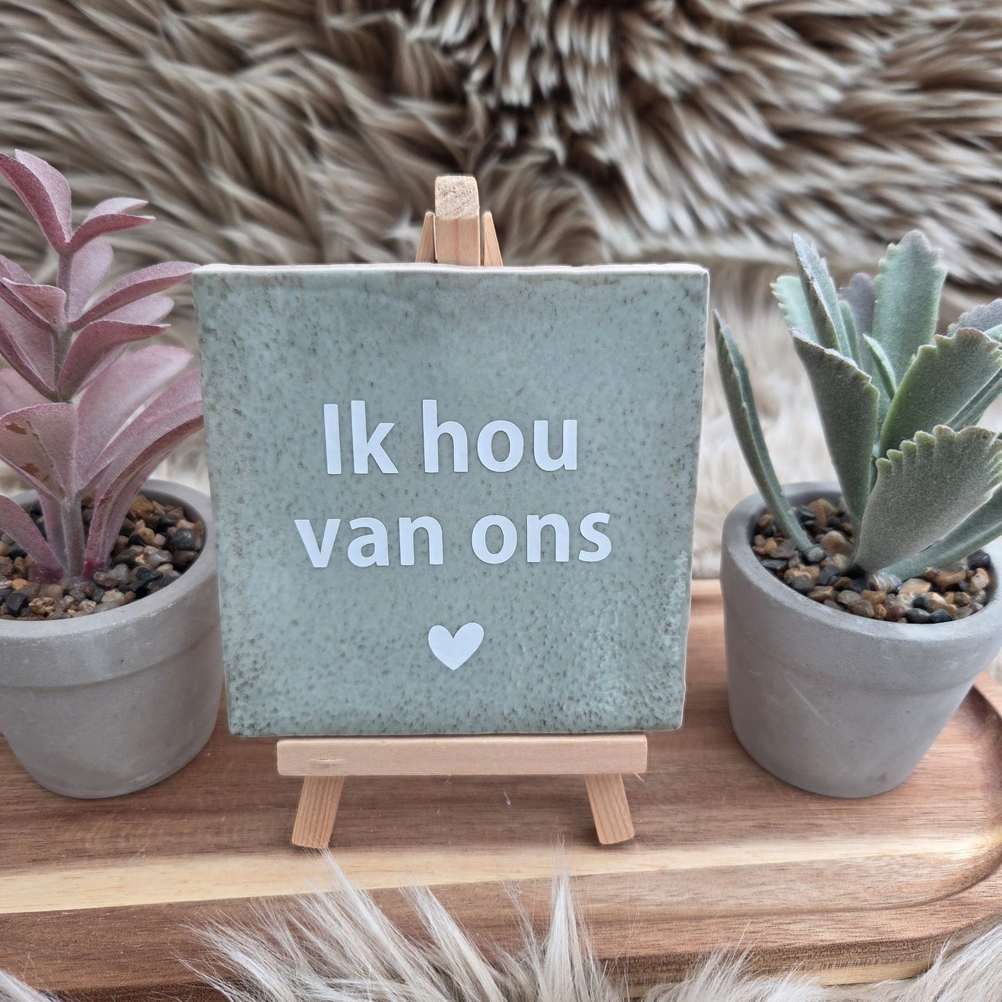 Robuust wenstegeltje: Ik hou van ons