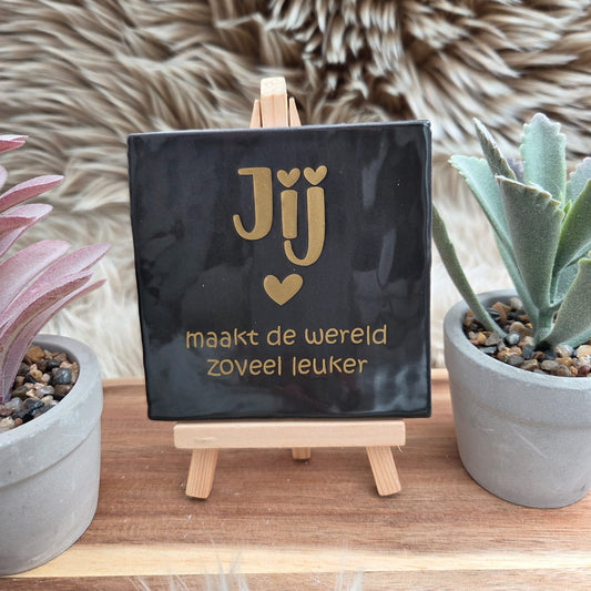 Robuust wenstegeltje: Jij maakt de wereld zoveel leuker