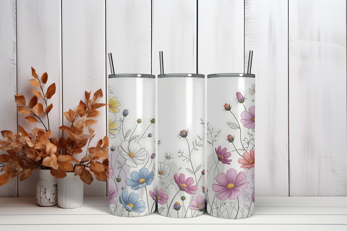 Tumbler Flowers