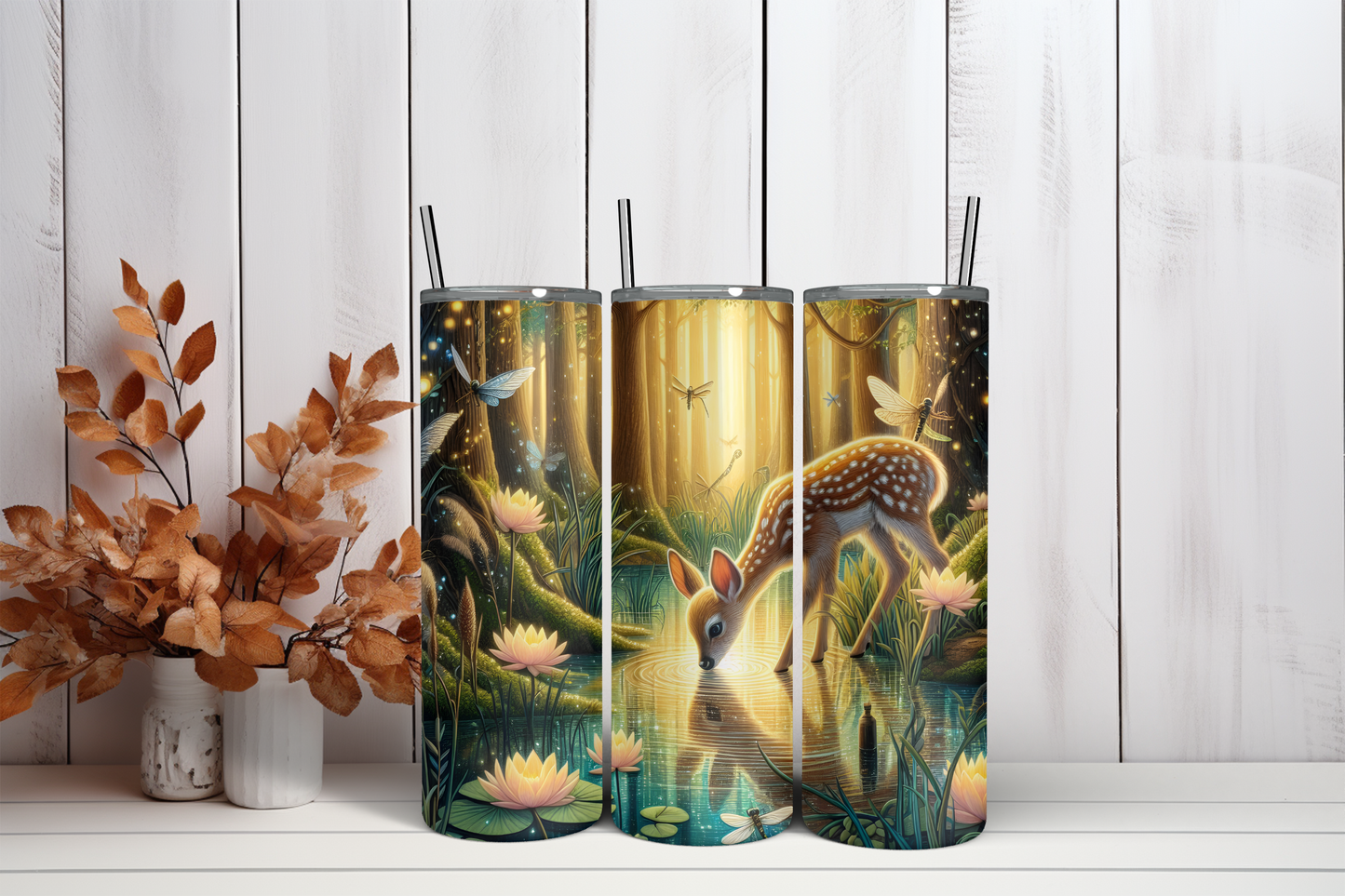 Tumbler Hertje bij water