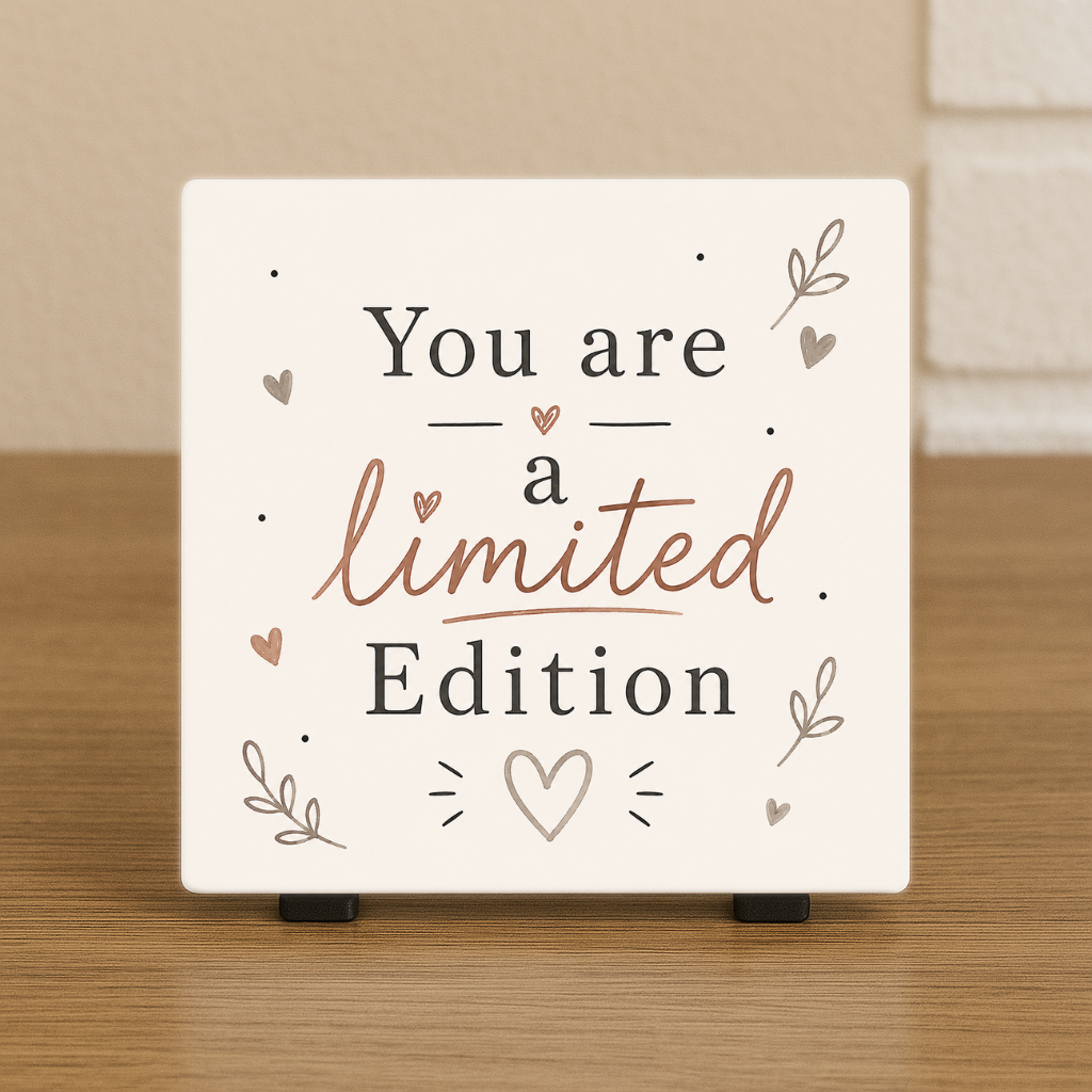 Spreuktegeltje: You are a limited