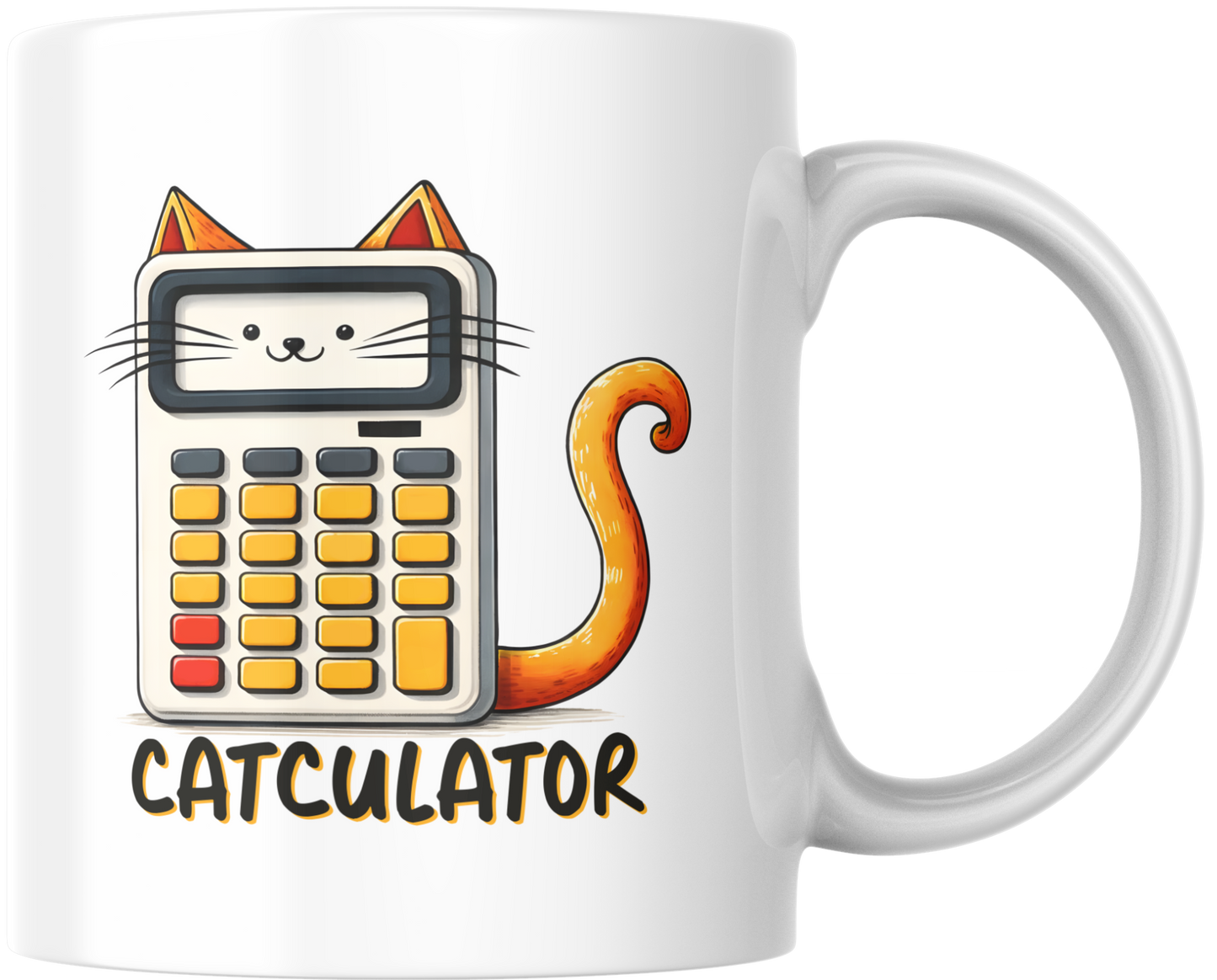 “Catculator” – Grappige katten-mok met woordgrap