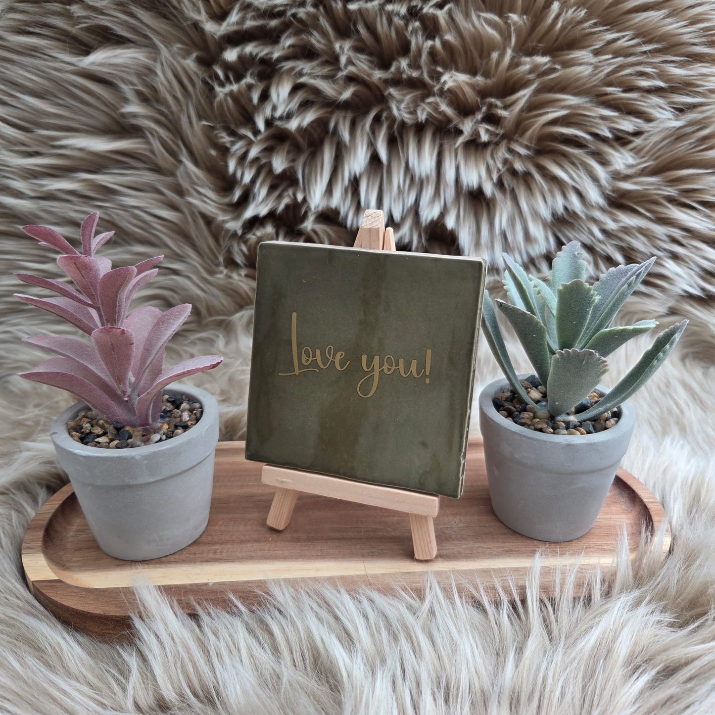 Robuust wenstegeltje: Love you!