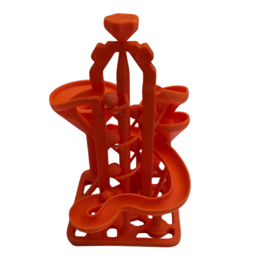 3D-geprinte Marble Run – Unieke Bewegende Knikkerbaan van Kunststof