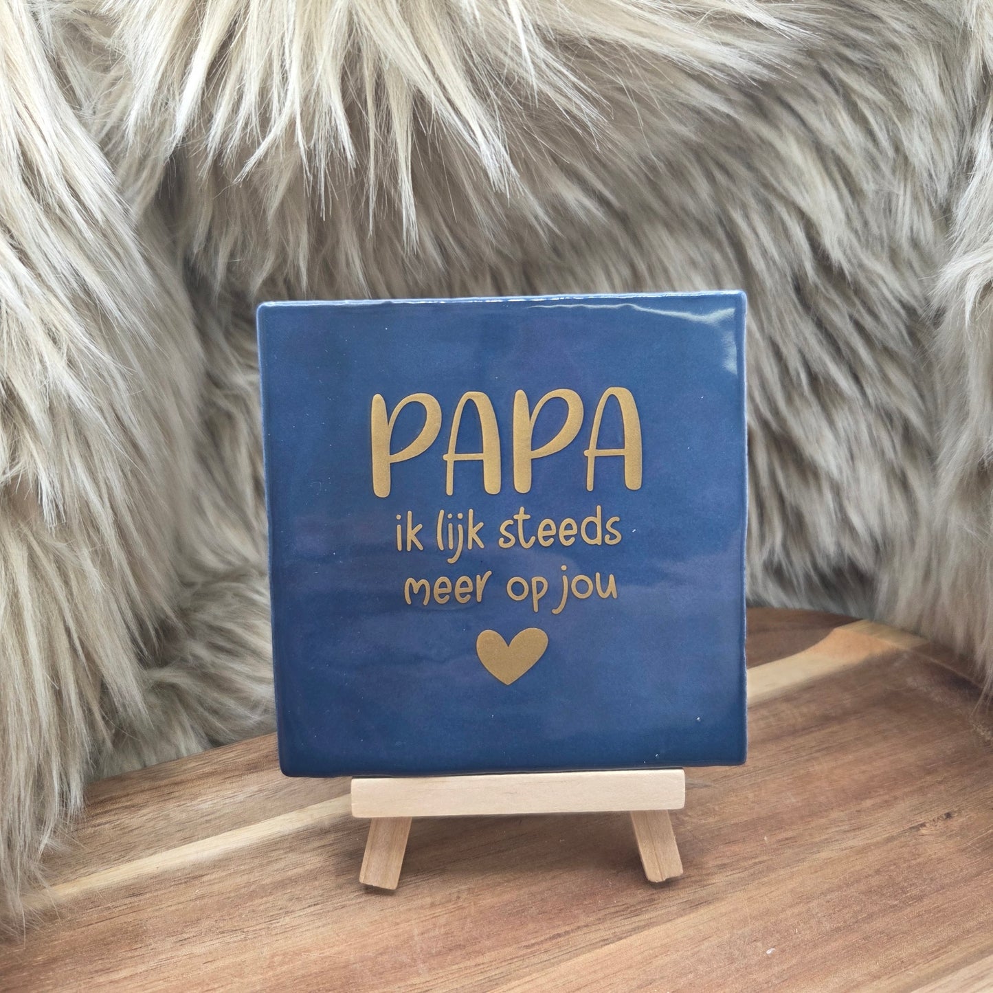 Robuust wenstegeltje: Papa ik lijk steeds meer op jou