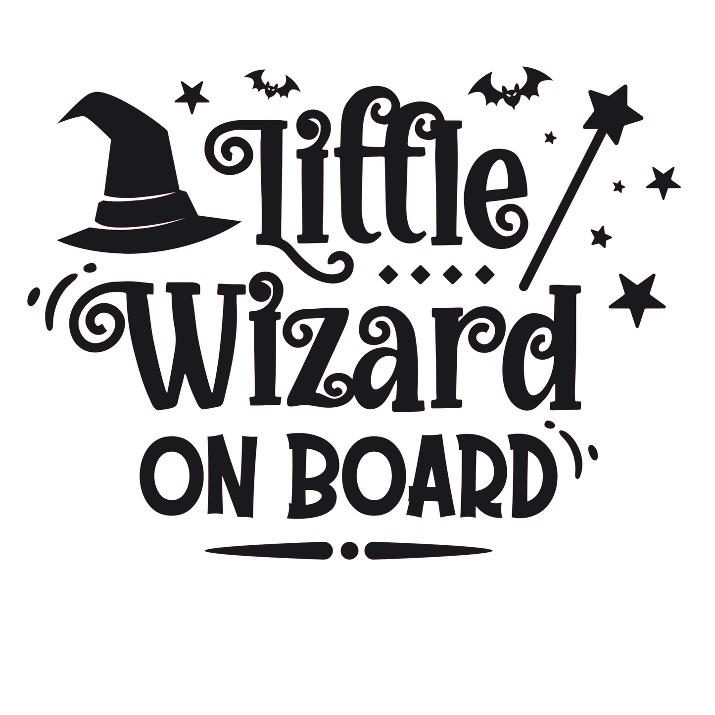 wizard on board autosticker