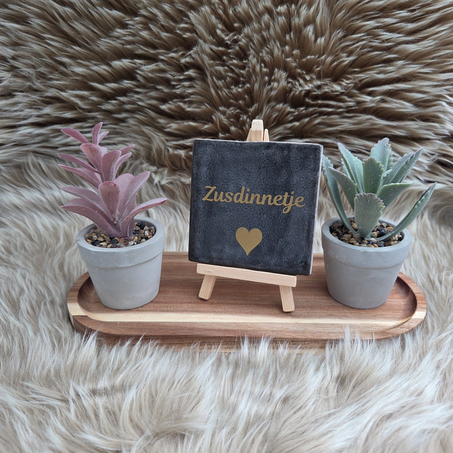 Robuust wenstegeltje: Zusdinnetje