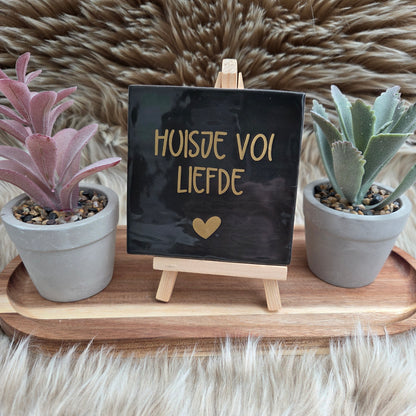 Robuust wenstegeltje: Huisje vol liefde