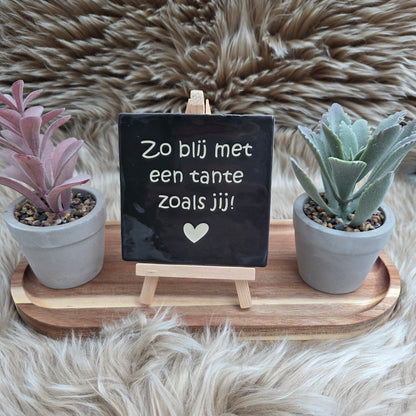 Robuust wenstegeltje: Zo blij met een tante zoals jij