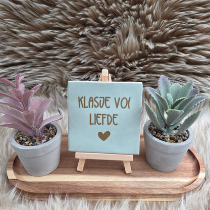 Robuust wenstegeltje: Huisje vol liefde