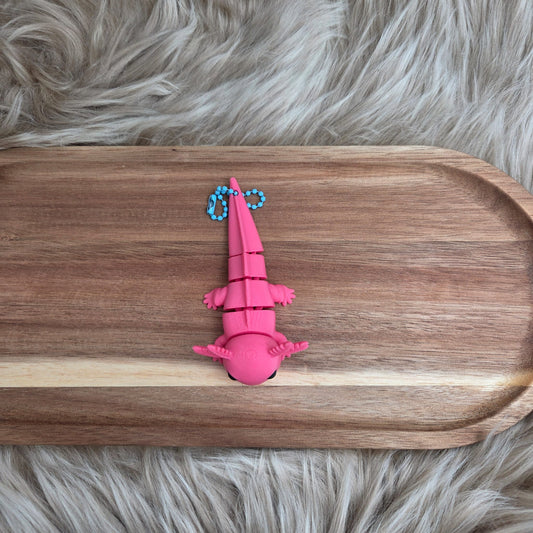 3D Geprinte Axolotl Sleutelhanger – Schattig & Flexibel Design