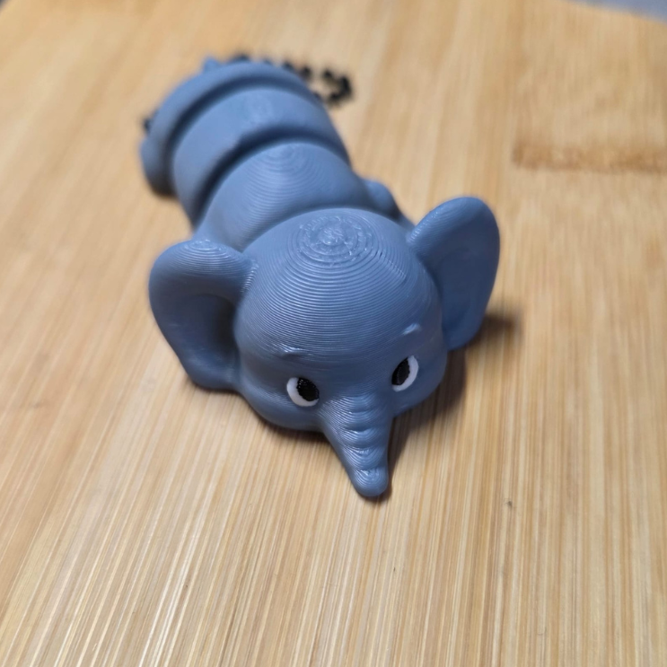 3d print sleutelhanger olifant