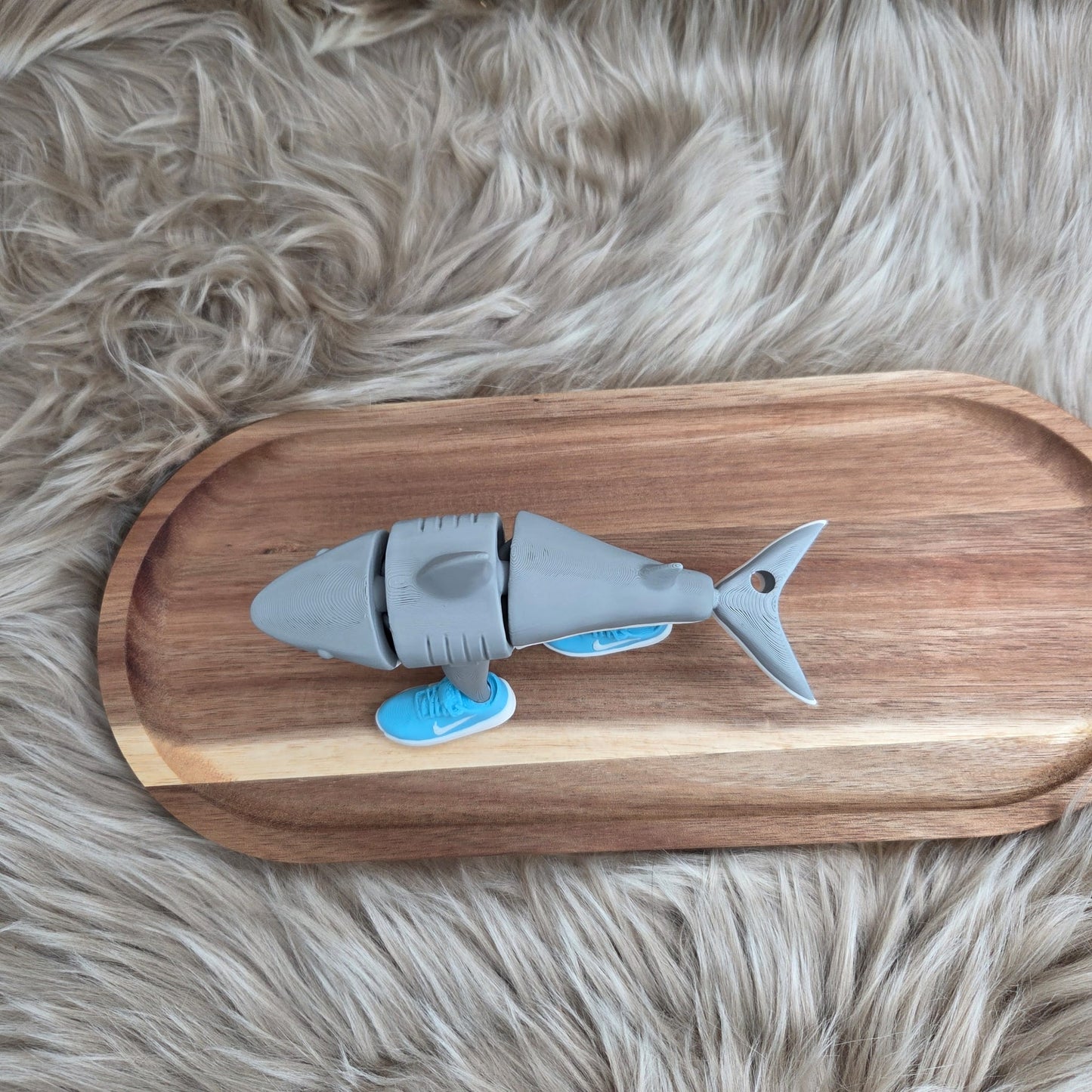 3D Geprinte Tralalero Tralala – Grappig Figuur & Sleutelhanger