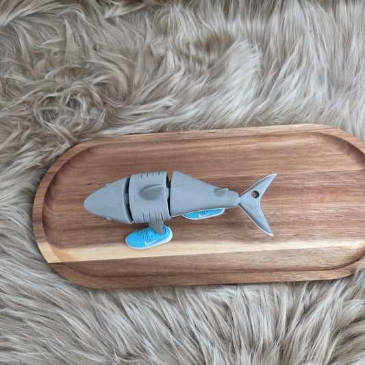 3D Geprinte Tralalero Tralala – Grappig Figuur & Sleutelhanger