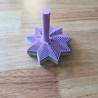 Fidget ster met stokje