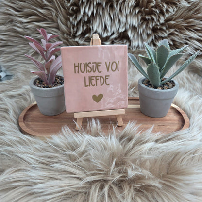 Robuust wenstegeltje: Huisje vol liefde