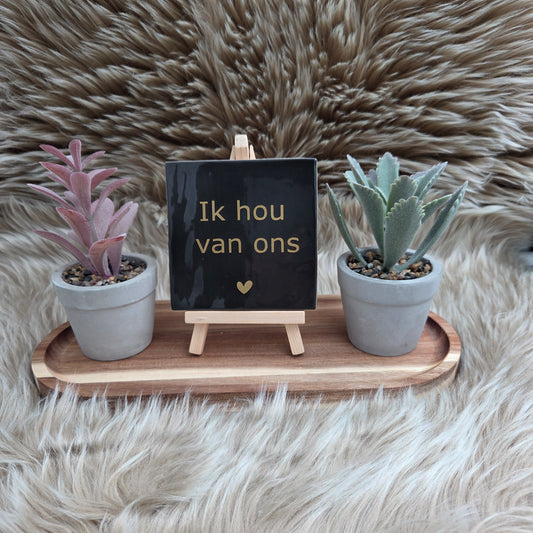 Wenstegeltje, Spreuktegel, Cadeau, Thuis, Zomaar, Trendy, Gepersonaliseerd, Decoratie, Liefde