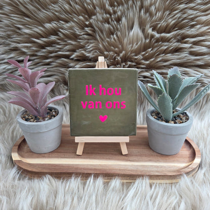 Wenstegeltje, Spreuktegel, Cadeau, Thuis, Zomaar, Trendy, Gepersonaliseerd, Decoratie, Liefde