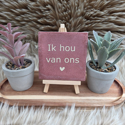 Wenstegeltje, Spreuktegel, Cadeau, Thuis, Zomaar, Trendy, Gepersonaliseerd, Decoratie, Liefde