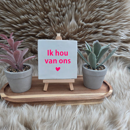 Wenstegeltje, Spreuktegel, Cadeau, Thuis, Zomaar, Trendy, Gepersonaliseerd, Decoratie, Liefde