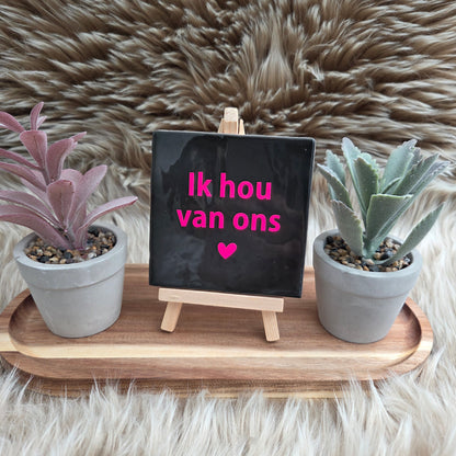 Wenstegeltje, Spreuktegel, Cadeau, Thuis, Zomaar, Trendy, Gepersonaliseerd, Decoratie, Liefde