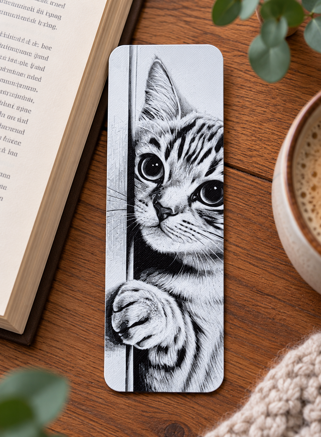 Boekenlegger poes