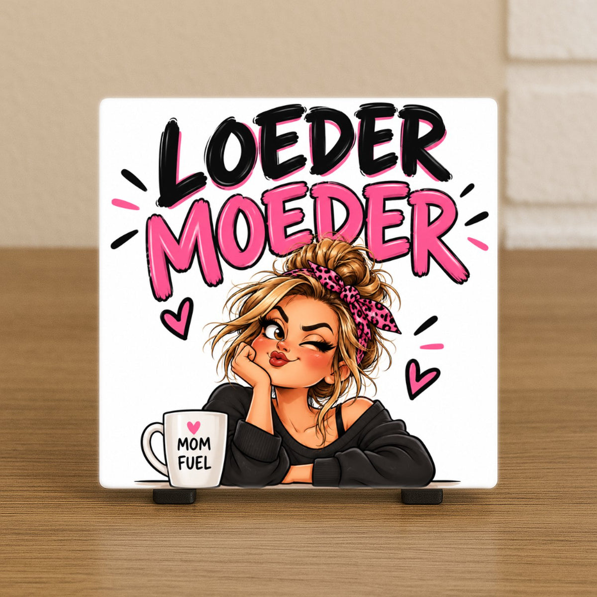 Spreuktegel: Loedermoeder.