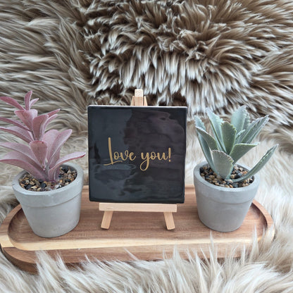 Robuust wenstegeltje: Love you!