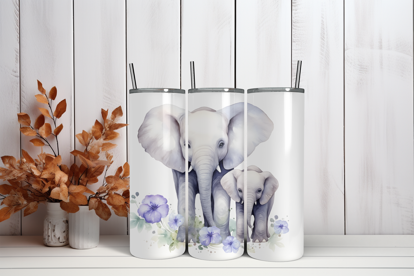 Tumbler 2 olifantjes