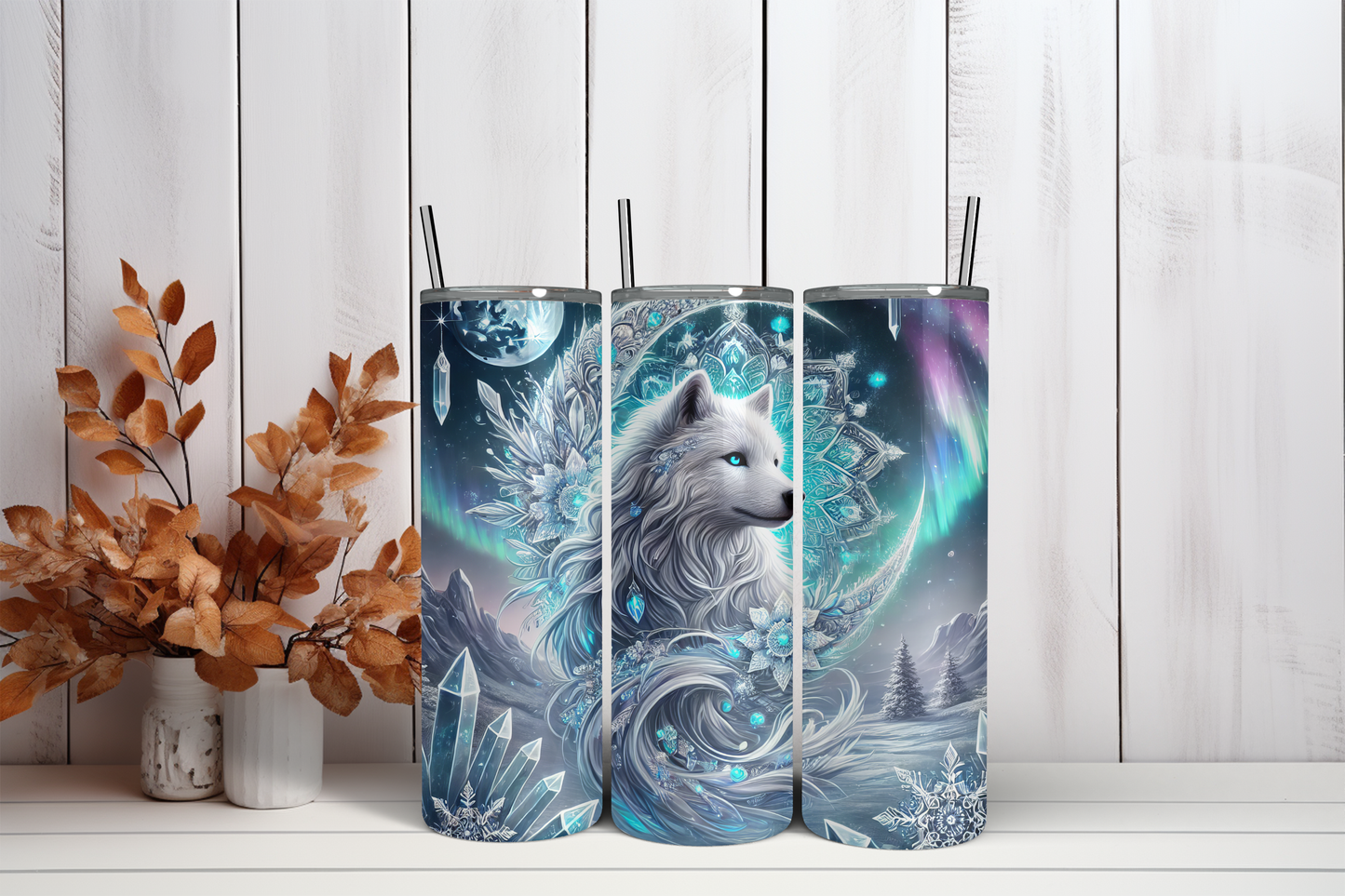 Tumbler witte wolf 2