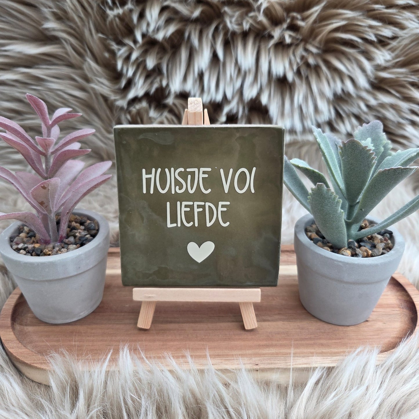 Robuust wenstegeltje: Huisje vol liefde