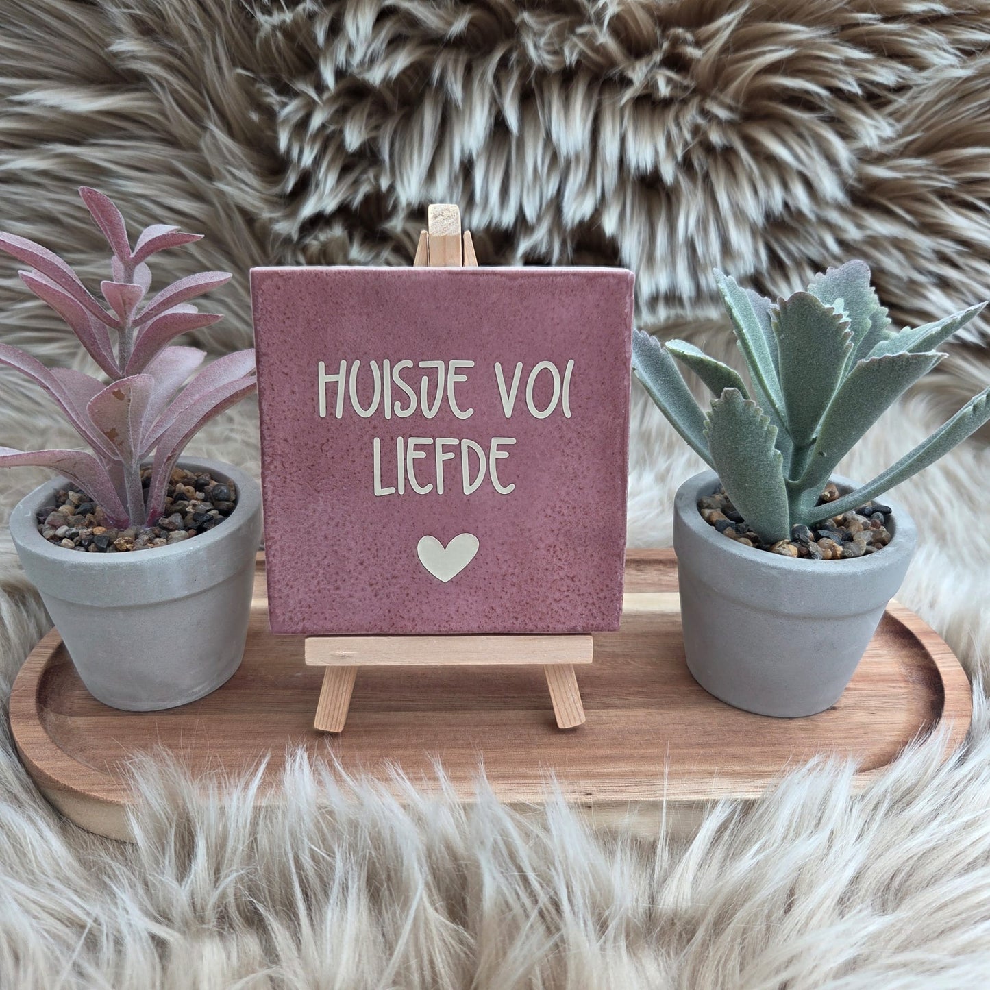 Robuust wenstegeltje: Huisje vol liefde