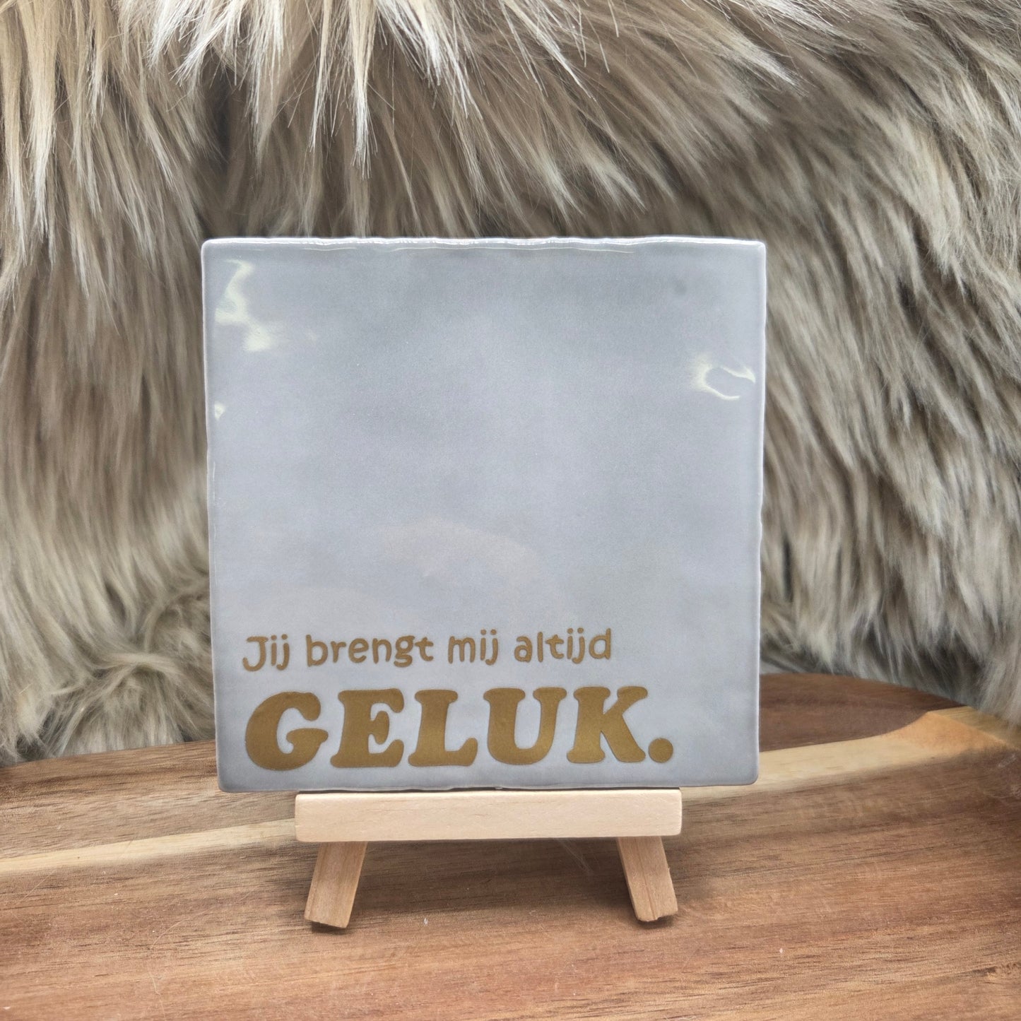 Robuust wenstegeltje:  Jij brengt mij altijd geluk