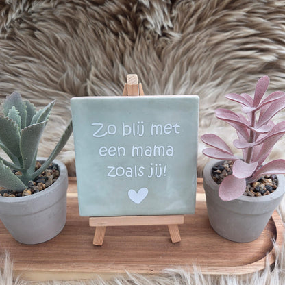 Robuust wenstegeltje:  Zo blij met een mama zoals jij!