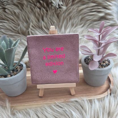 Robuust wenstegeltje: You are a limited edition