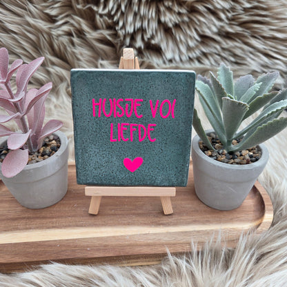 Robuust wenstegeltje: Huisje vol liefde