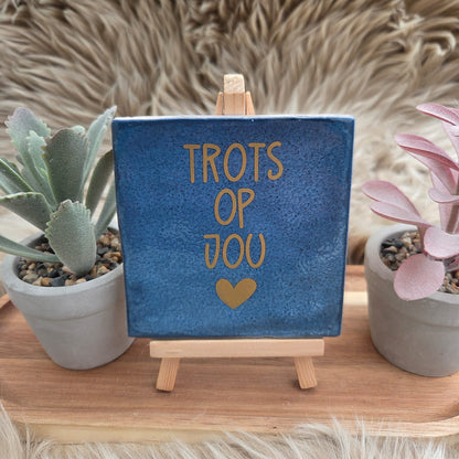 Robuust wenstegeltje: Trots op jou