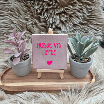 Robuust wenstegeltje: Huisje vol liefde