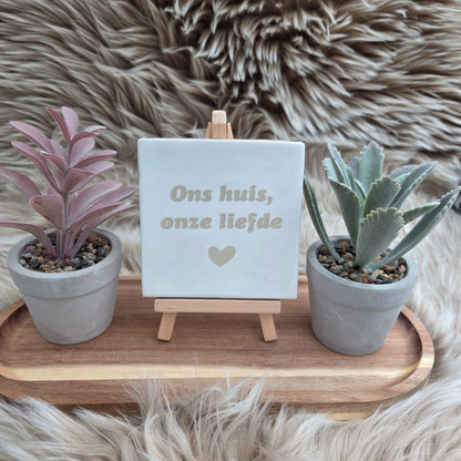 Robuust wenstegeltje: Ons huis, onze liefde