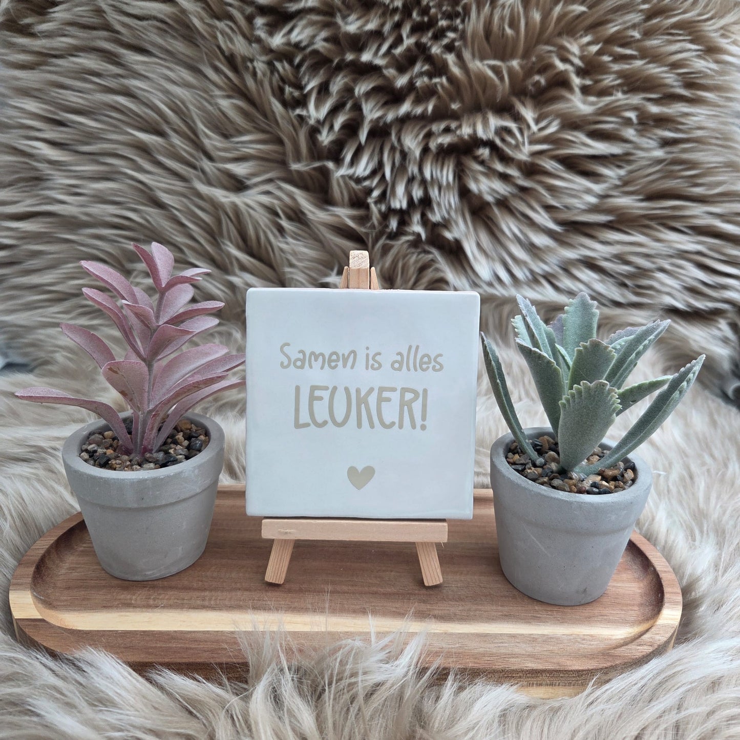 Robuust wenstegeltje: Samen is alles leuker!