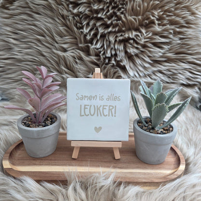 Robuust wenstegeltje: Samen is alles leuker!