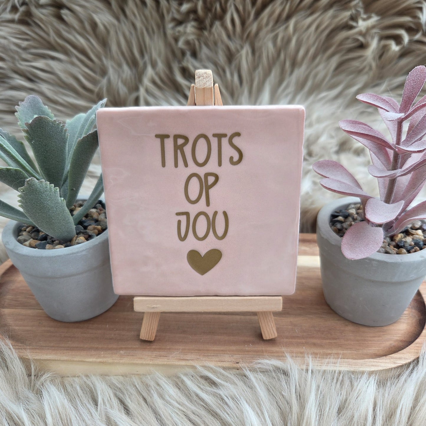 Robuust wenstegeltje: Trots op jou