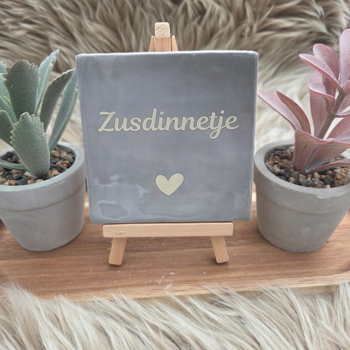 Robuust wenstegeltje: Zusdinnetje